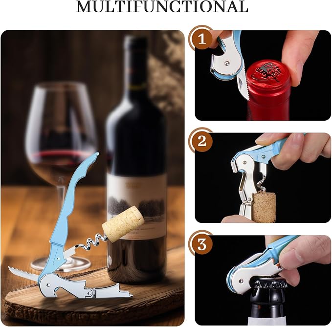 HYZ 2-Pack Wine Opener Waiter Corkscrew, Professional Wine Key - Image 5