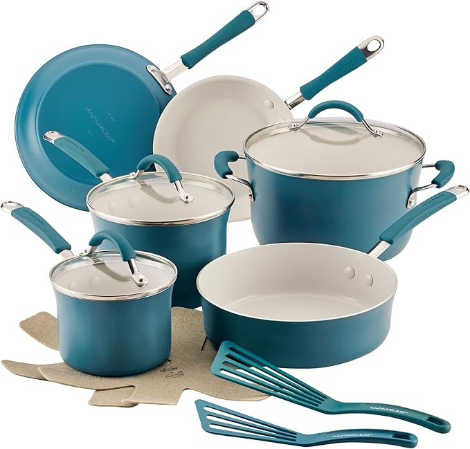 Rachael Ray Cucina Ceramic Cookware Set by RachaelRayKitchenware