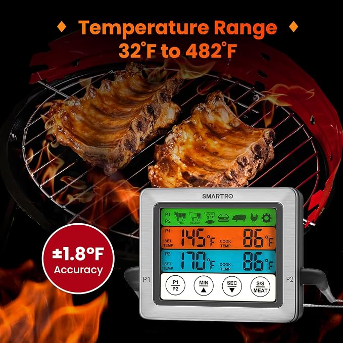 SMARTRO ST54 Dual Probe Digital Meat Thermometer - Image 6