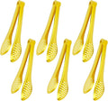 6 PCS Gold Serving Tongs for Party 7 Inch Stainless Steel Serving Utensils for by IAXSEE