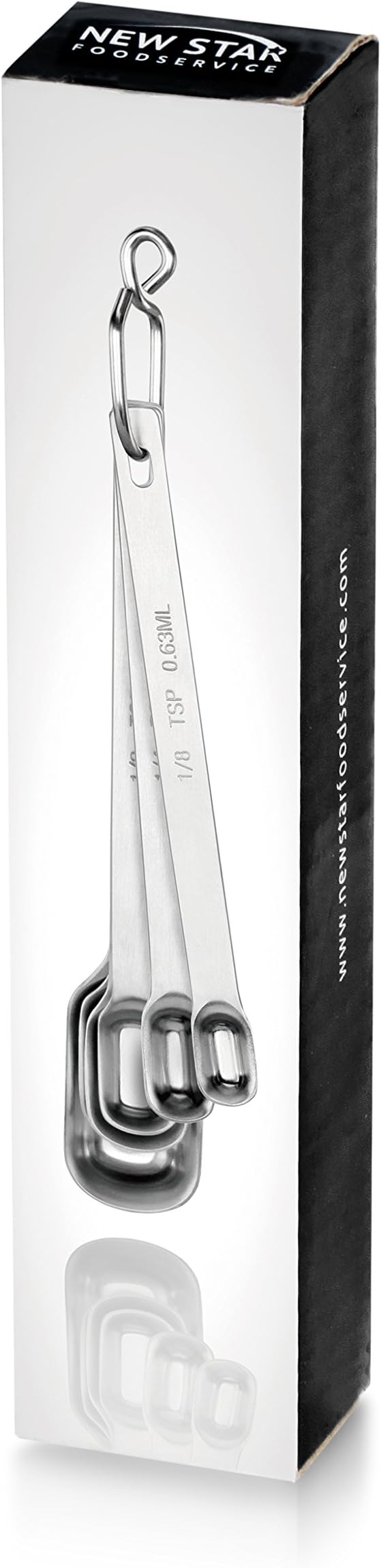 New Star Foodservice 43136 Stainless Steel 18/8 Measuring Spoons - Image 5