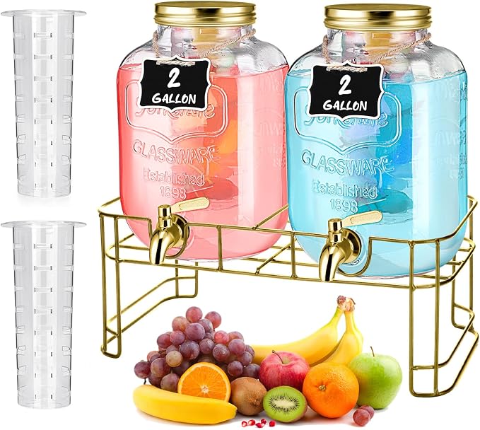 FillTouch 2 Pcs Glass Drink Dispenser by FillTouch