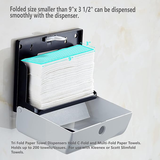 Folded Paper Towel Dispenser Wall: Modunful Compact ABS Dispenser - Image 5