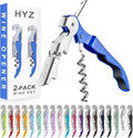 HYZ 2-Pack Wine Opener Waiter Corkscrew, Professional Wine Key by HYZ