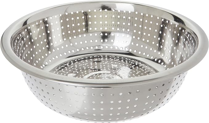 Winco Chinese Colander with 2.5 mm Holes, Stainless Steel by Winco