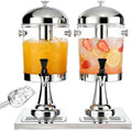 4.4 Gallon Iced Beverage Drink Dispenser, Stainless Steel Water Jar by Unknown