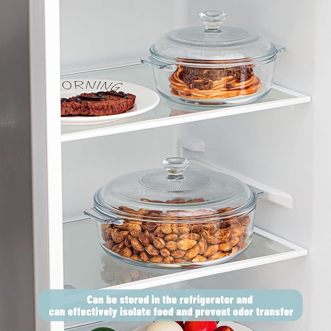 Maxcheck 2 Pieces Glass Casserole Dish - Image 6