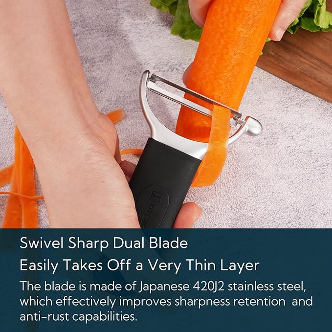 KITCHENDAO Swivel Vegetable Potato Peeler - Image 3