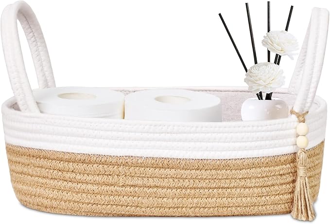ABenkle Small Storage Basket for Toilet Tank Top by ABenkle