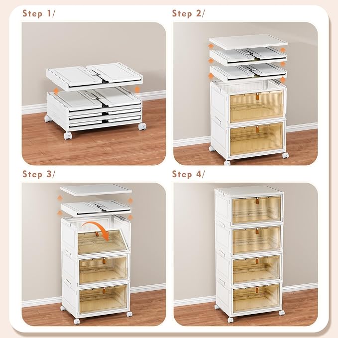 CTSNSLH 4 Tier Plastic Storage Bins - Image 3