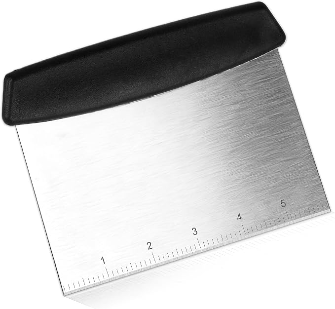 Bench Scraper, Dough Scraper, Premium Stainless Steel Dough Cutter by Unknown