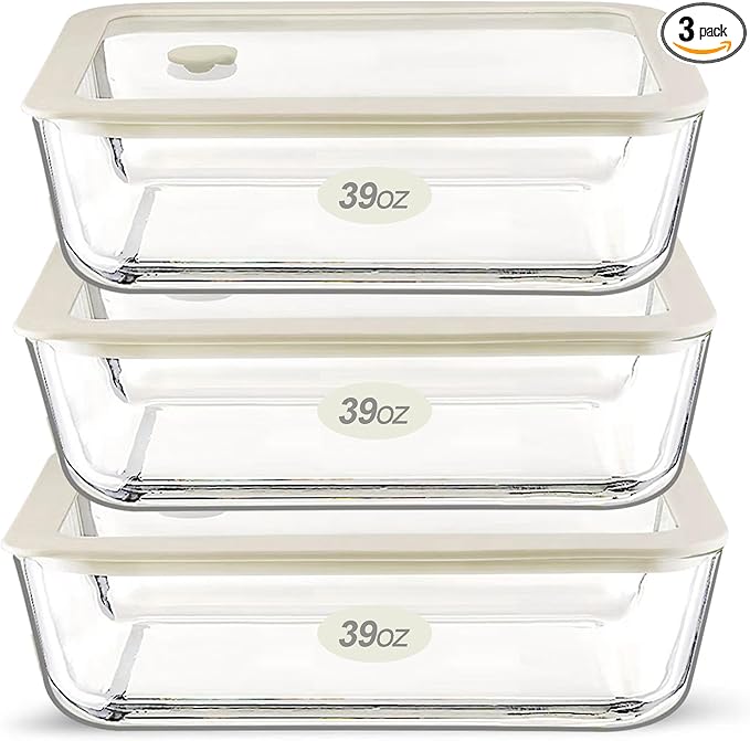 Urban Green Glass Food Container Set by LiveaLifeEasierandGreener