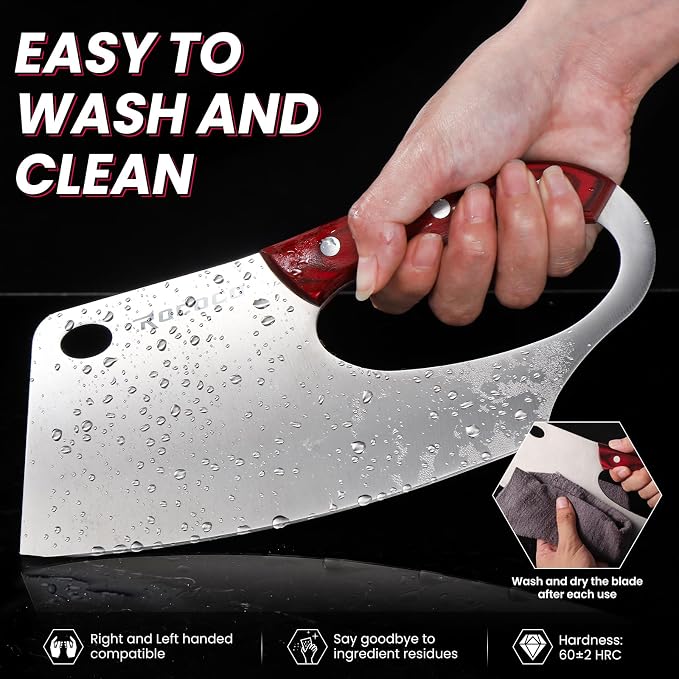 ROCOCO Easy Handle Meat Cleaver - Image 7