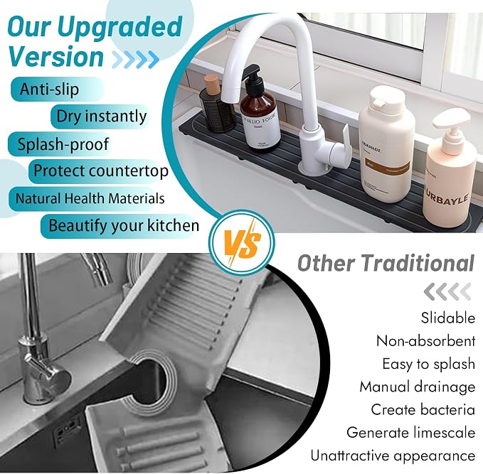 Stone Faucet Mat for Kitchen Sink - Image 6