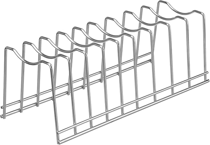 Pot Lid Organizer, Kitchen Pot Lid Rack Holder, Rest Cutting Board, Baking Sheet - Image 2