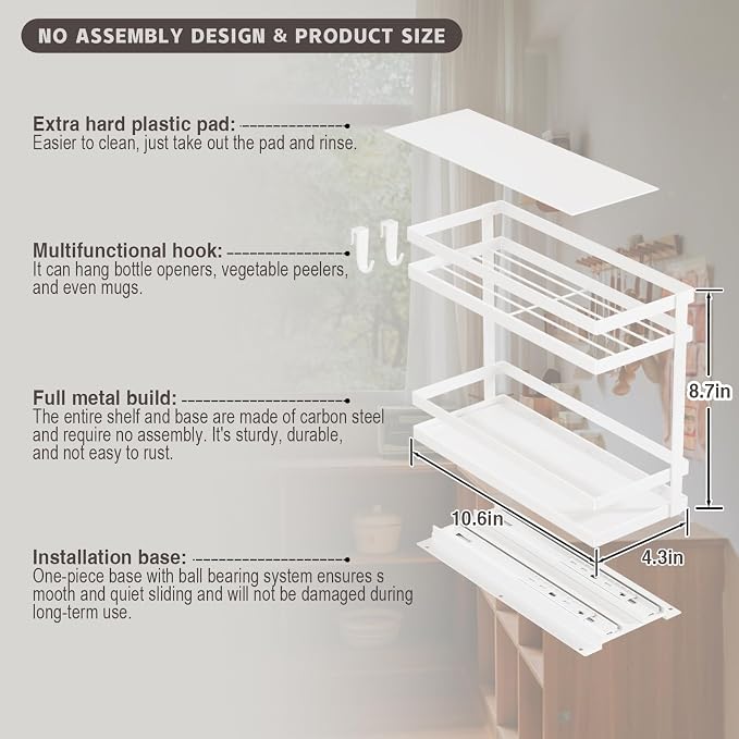 Magheo Pull Out Spice Rack Organizer - Image 6
