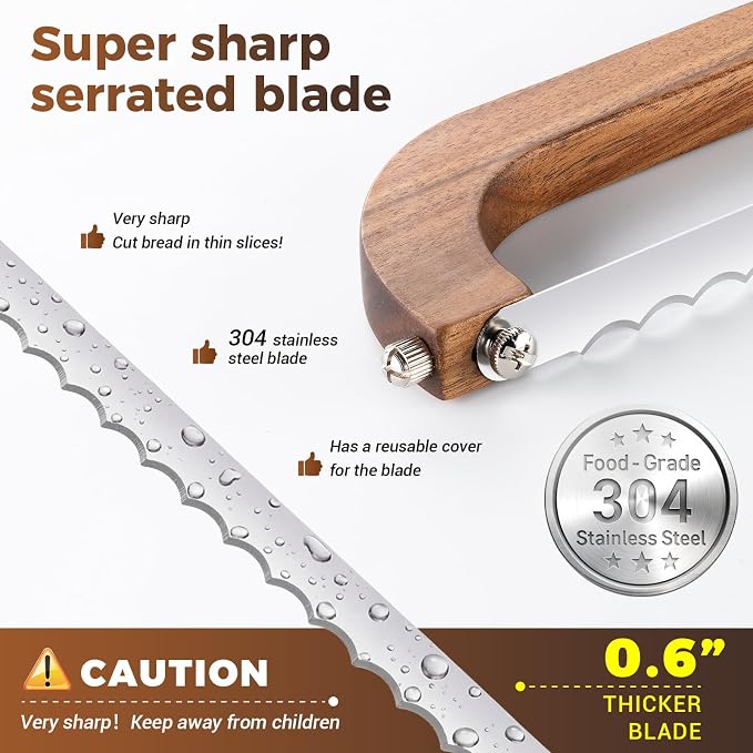 Sourdough bread knife, Bread slicer - Image 6