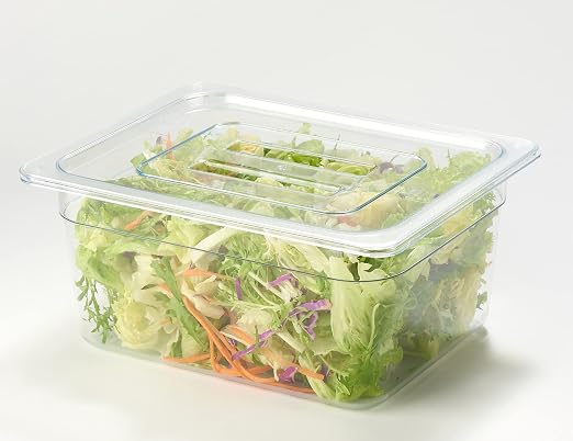 CURTA 6 Pack NSF Food Pan Cover, 1/2 Size Clear Polycarbonate Lid - Image 3