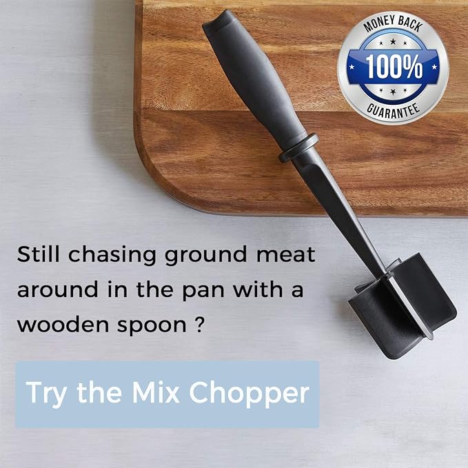 2 Pack Meat Chopper, 5 Curve Blades Ground Beef Masher, Heat Resistant Meat - Image 6
