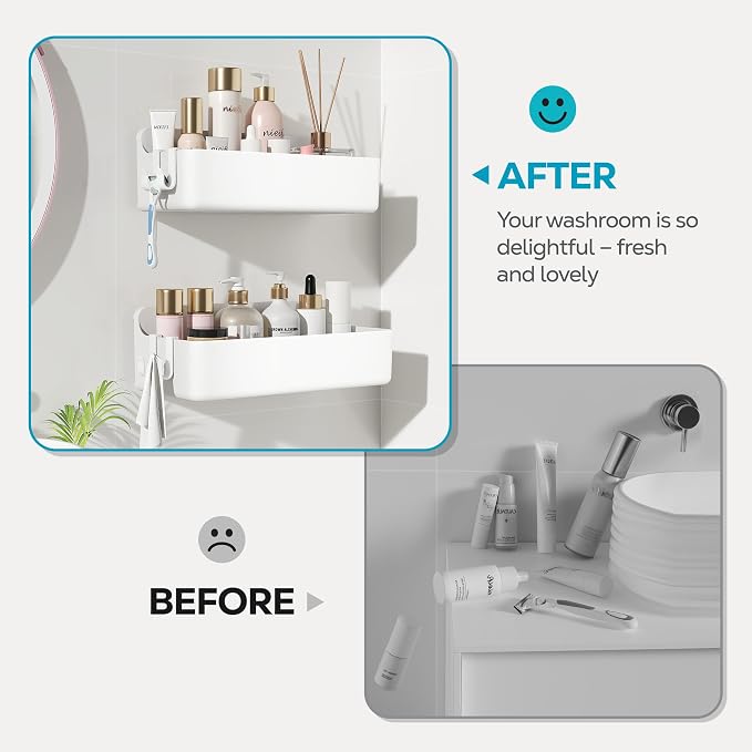 Nieifi Adhesive Wall Shelf, Shower Shelves, Shower Organizer - Image 7