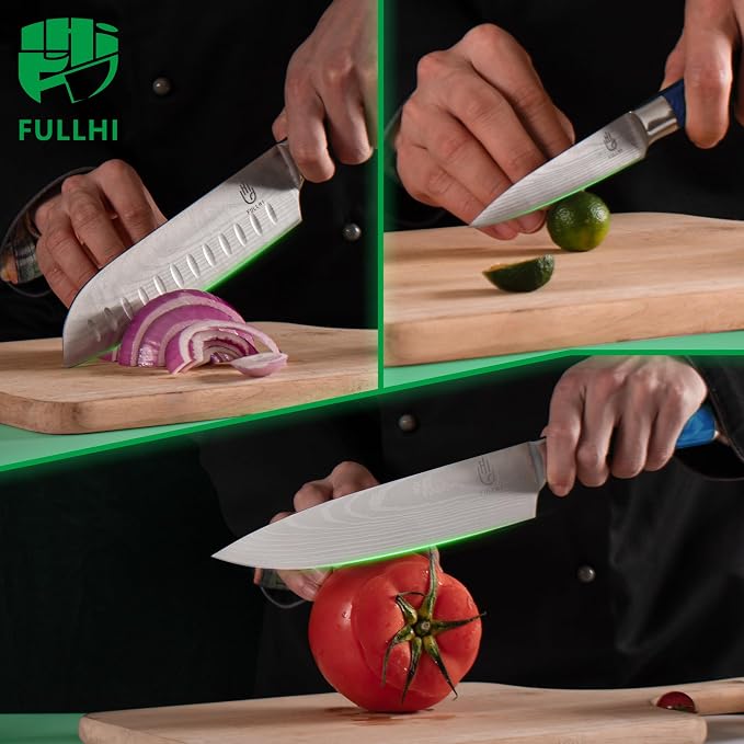 FULLHI 15pcs Japanese Knife Set - Image 4