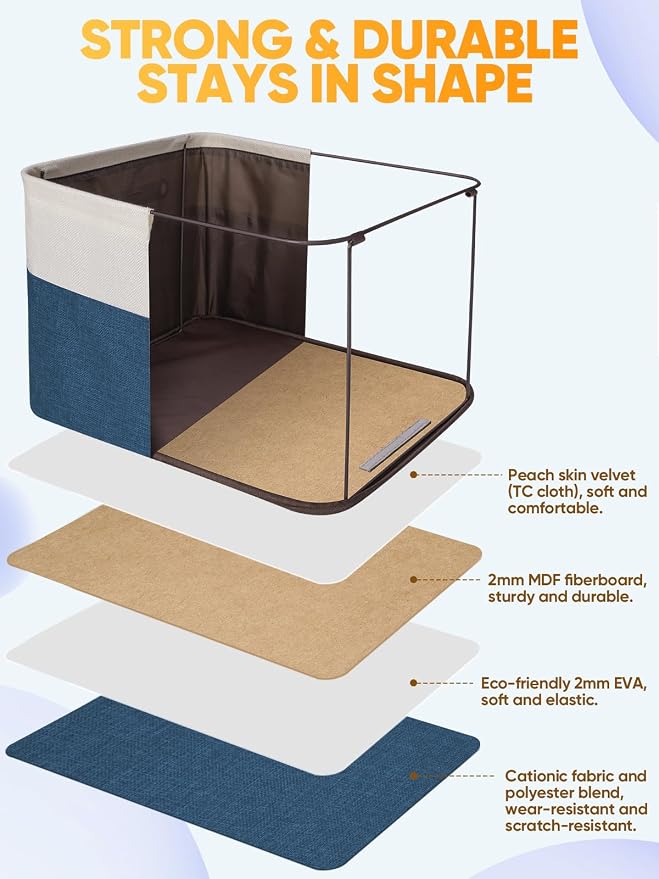 BALEINE 2 Pack Fabric Closet Storage Bins - Image 3