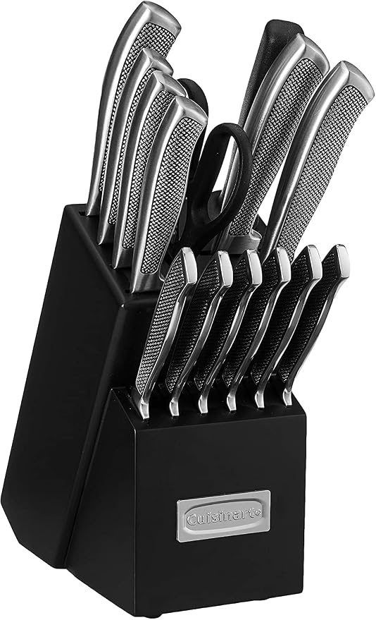 CUISINART Block Knife Set, Lightweight, Stainless Steel, Durable & Dishwasher - Image 2
