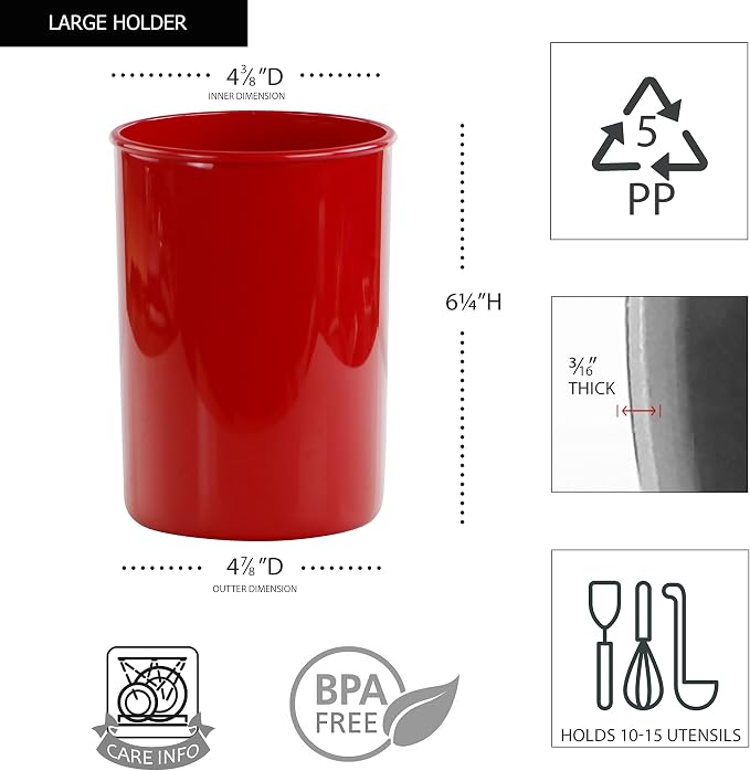 Reston Lloyd Multipurpose Utensil/Crock Holders Organize Wide Variety of Sizes - Image 6