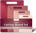 COOK WITH COLOR Non-Slip Cutting Board Set – Kitchen Essentials with Easy Grip by CookwithColor