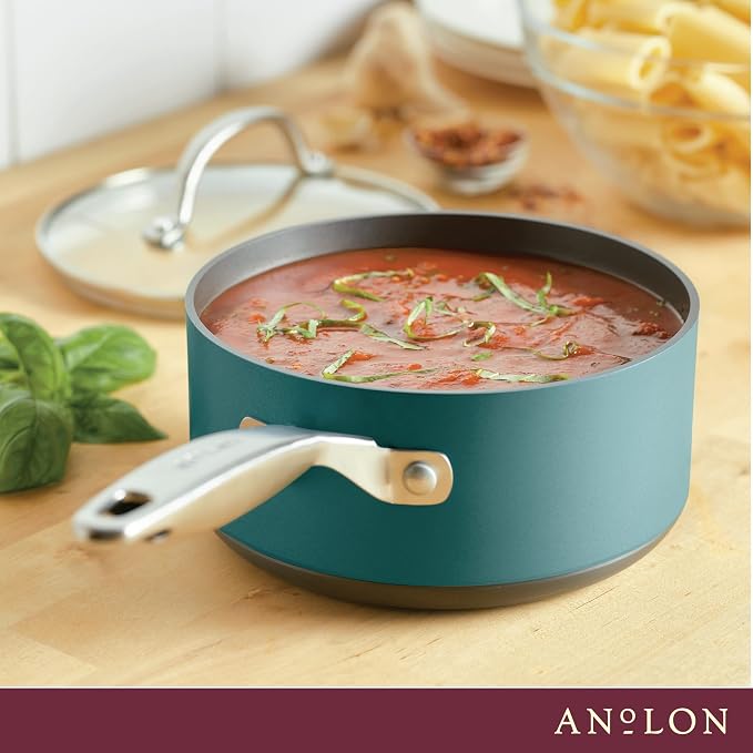 Anolon Achieve Hard Anodized Nonstick Sauce Pan - Image 7