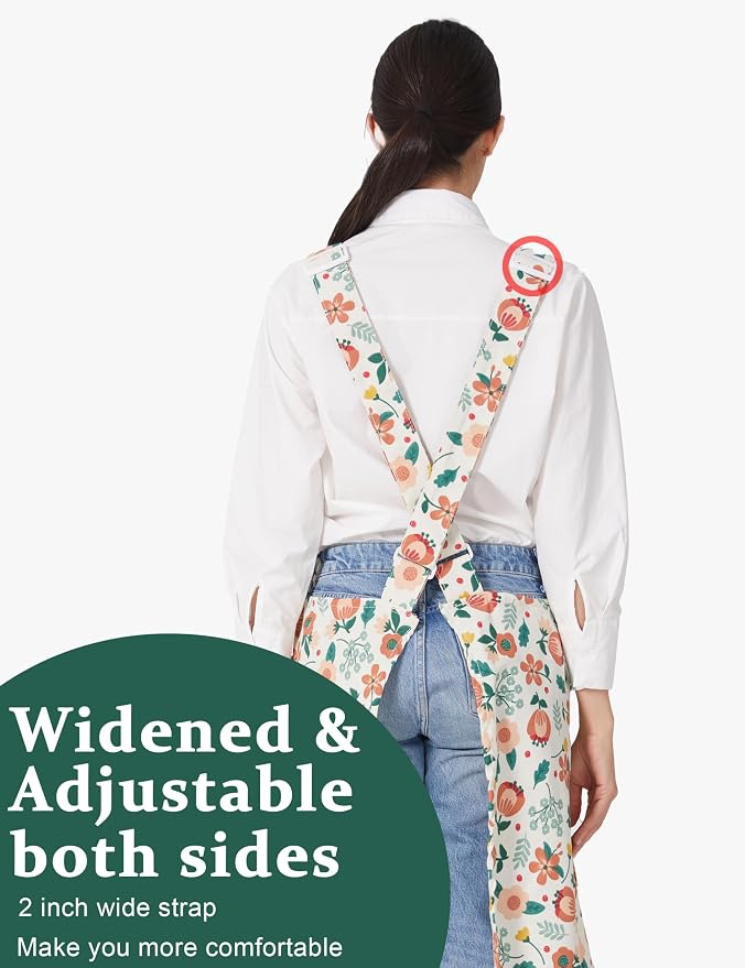 Cozy Adjustable Cross Back Aprons - Image 3