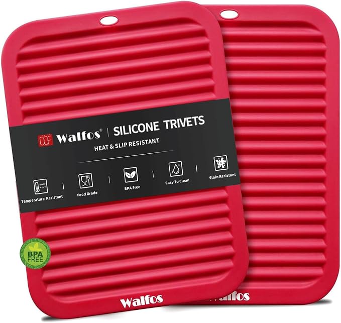 Walfos Silicone Trivets for Hot Pots and Pans by Walfos