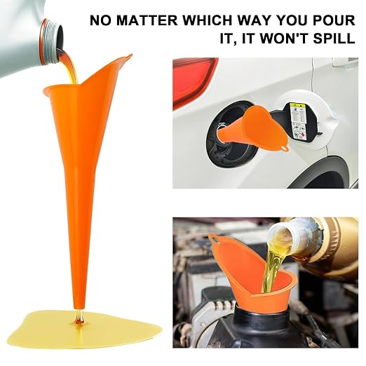 3-Pack Long-Neck Oil Funnels, Gas & Transmission Fluid - Image 4