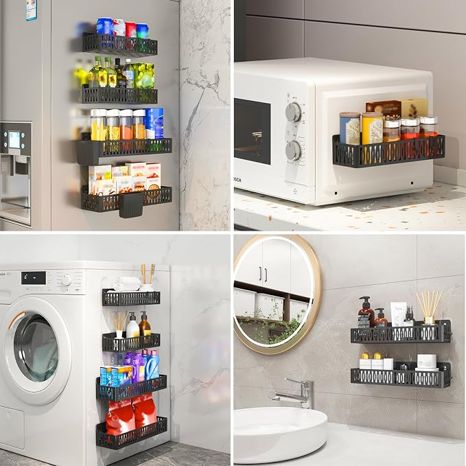 Sevenblue 4 Pack Large Magnetic Spice Rack - Image 6