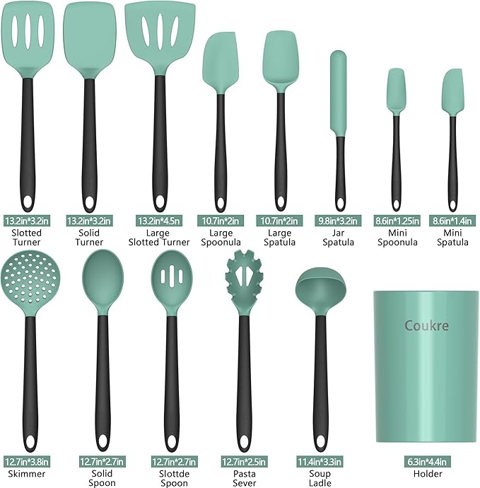 Coukre Silicone Kitchen Cooking Utensils Set - Image 2