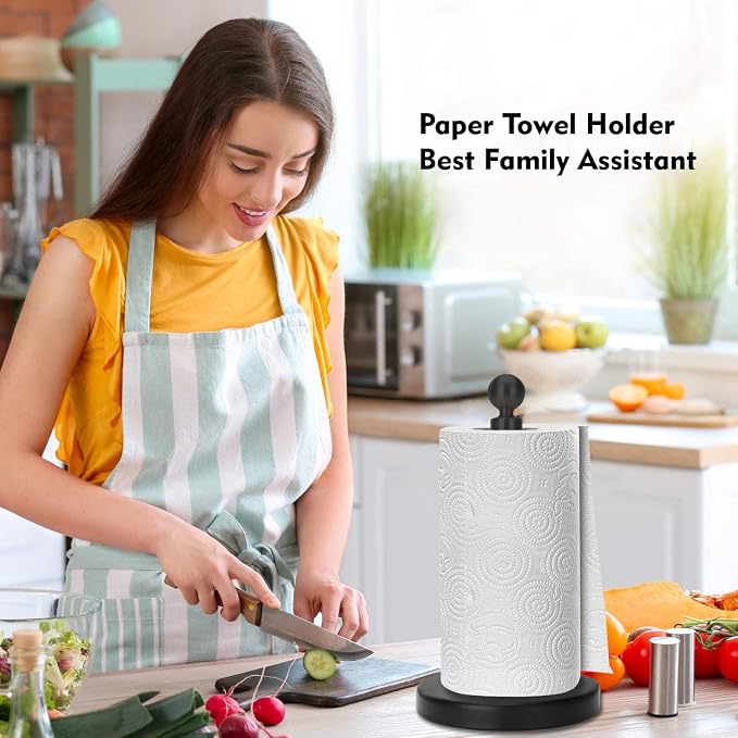 Kalitro Paper Towel Holder Countertop, Standing Paper Towel Roll Holder - Image 7