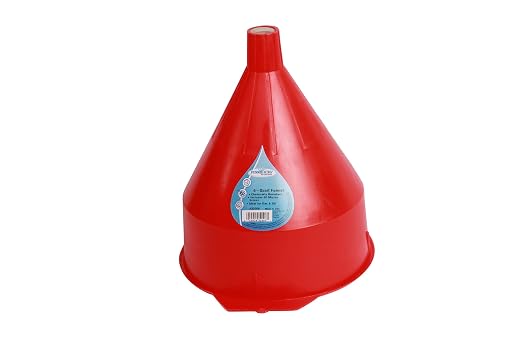WirthCo 32006 Funnel King Red Polyethylene Funnel - Image 5