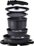 GiPP Ceramic Pots and Pans Nonstick Cookware Sets with Detachable