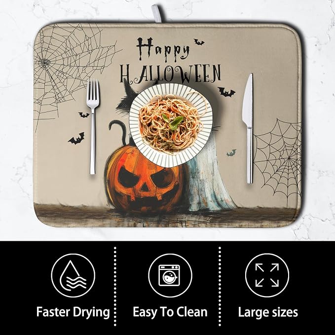 Happy Halloween Dish Drying Mat - Image 4