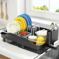 Urackify Expandable Dish Rack for Kitchen Counter, 16.14"-23.62" Large by Urackify
