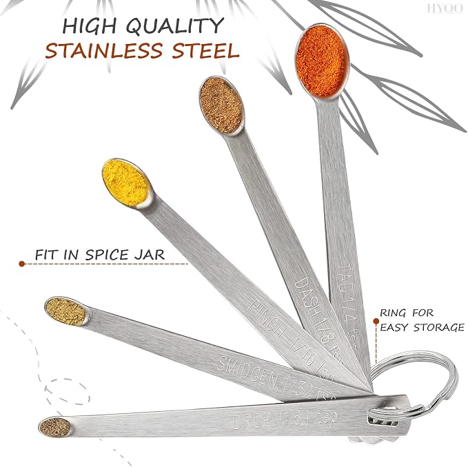 5 Pcs Mini Measuring Spoons Set - Image 3