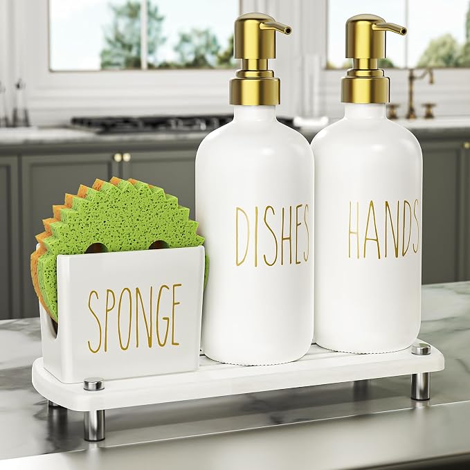 Cisily Kitchen Soap Dispenser Set Comes by CISILYHOMELIFE