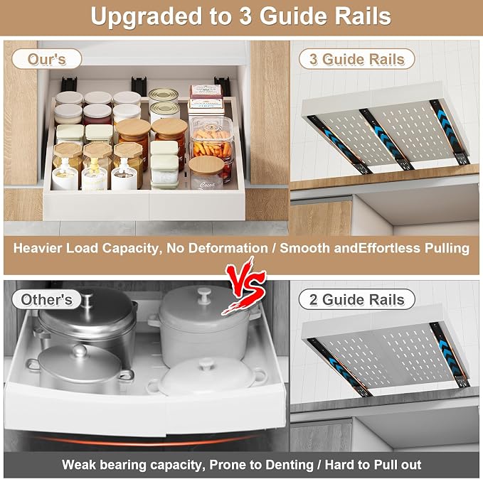 Pull out Cabinet Organizer, Expandable Width, Depth - Image 4