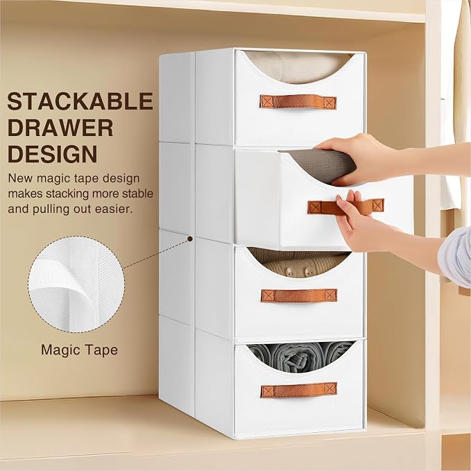 Homsorout Stackable Storage Drawers - Image 4