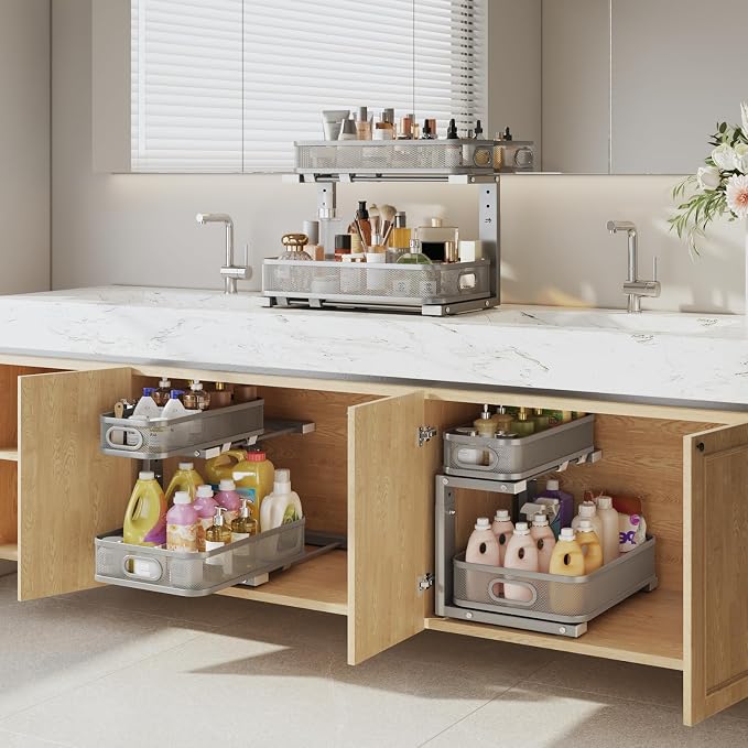 2 Pack 15.7IN-Depth Under Sink Organizer - Image 6