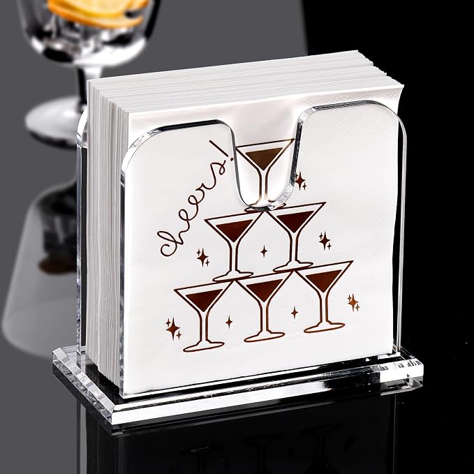 DINGHUO Acrylic Cocktail Napkin Holder - Image 2