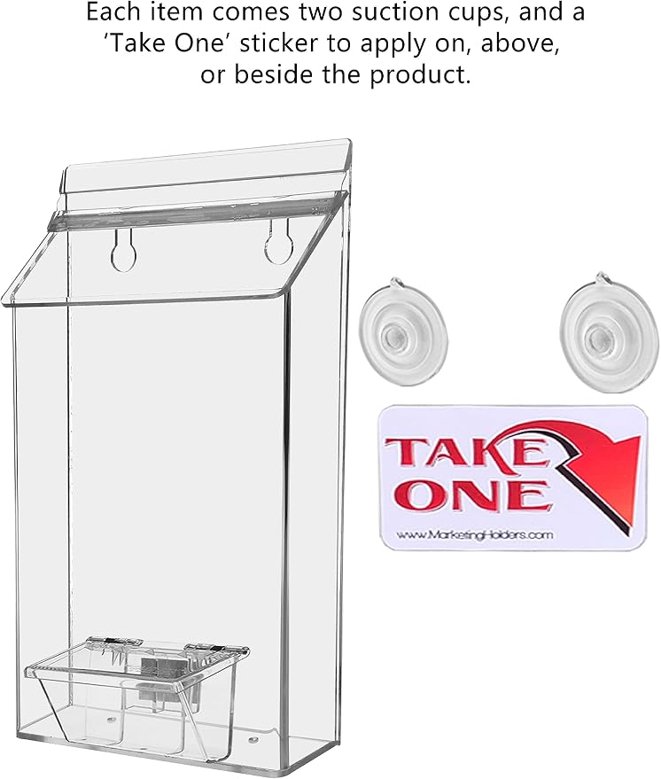 Marketing Holders Suction Cup Outdoor Brochure Holder Holds 6 x 10 Inch - Image 4