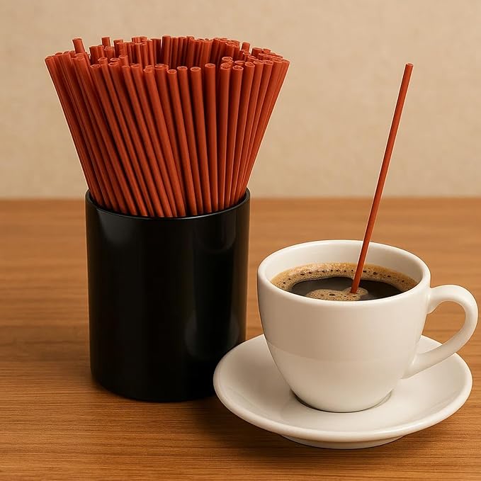 250 Pcs Brown Coffee Stirrers Set - Image 4
