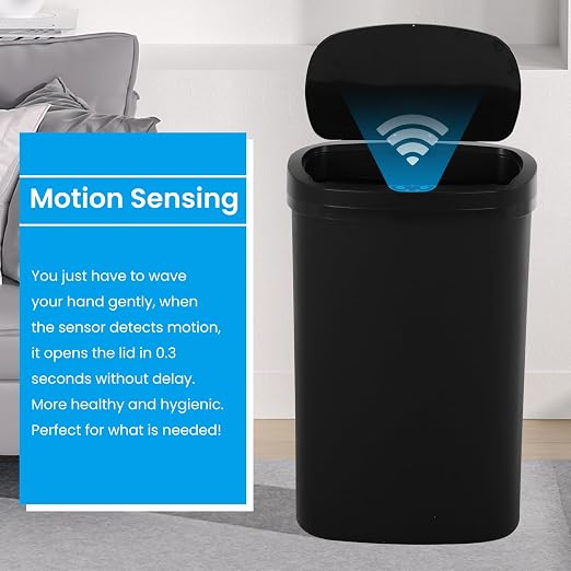 13 Gallon Trash Can | 50L Sensor Automatic Kitchen Trash Can - Image 3