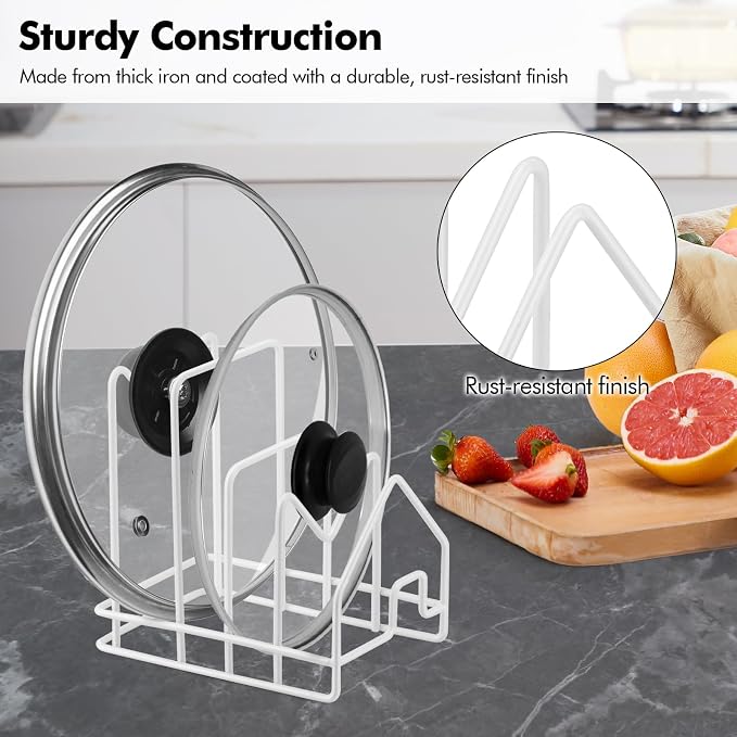 Poeland Kitchen Pot Lid Organizer, Pan Rack - Image 6